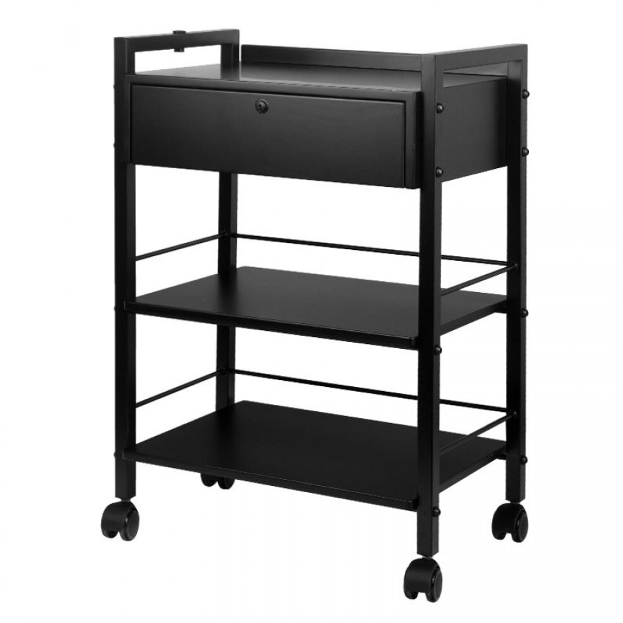 Vežimėlis tatuiruočių salonams „TATTOO ASSISTOR PRO INK 1019A BLACK“ Vežimėlis tatuiruočių salonams „TATTOO ASSISTOR PRO INK 1019A BLACK“